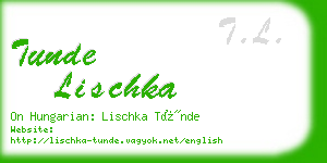 tunde lischka business card
